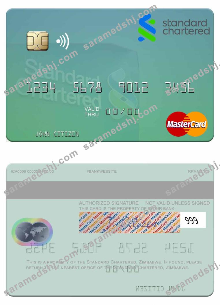 Zimbabwe Standard Chartered mastercard